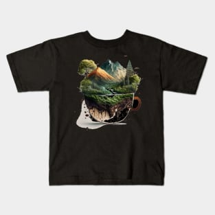 Coffee in hand, let your wanderlust lead the way as you embark on a new adventure. Kids T-Shirt